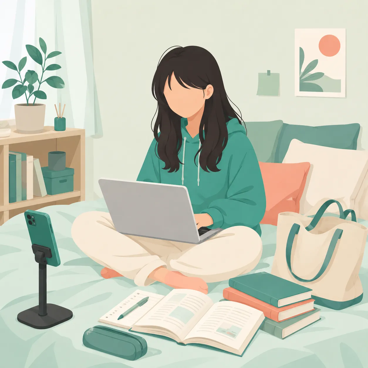 大学生のイメージイラスト